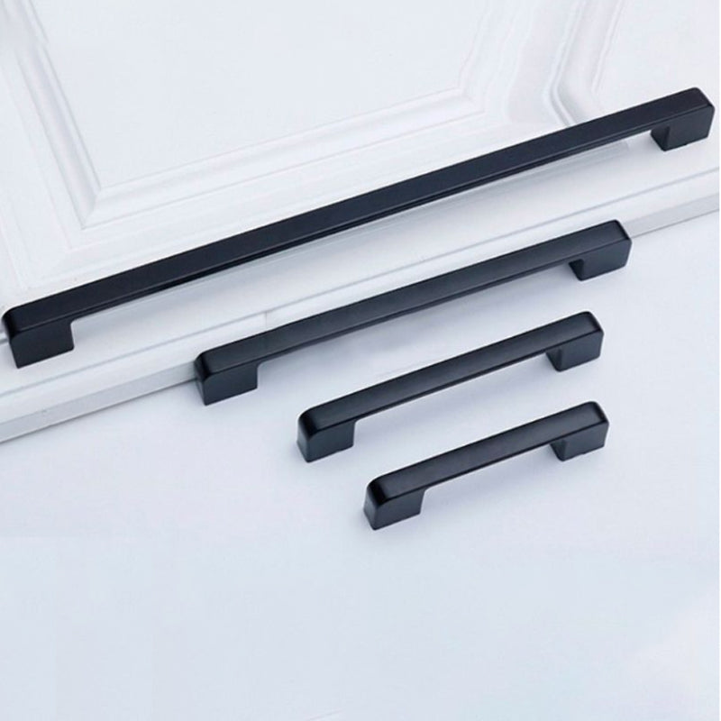 Other Building Supplies Black Square Cabinet Handle Furniture Hardware Stainless Steel Kitchen Door Knobs Cupboard Wardrobe Drawer Pulls