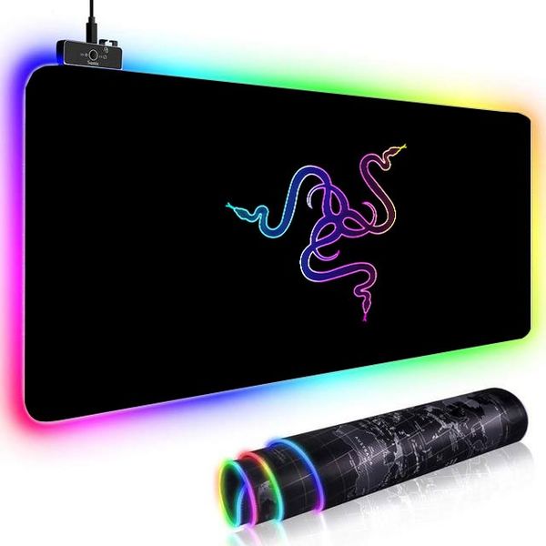 RGB Large Mouse Pad xxl Gaming Mousepad LED Mause Pad Gamer Copy Razer Mouse Carpet Big keyboard mouse pad Mat with Backlit gift