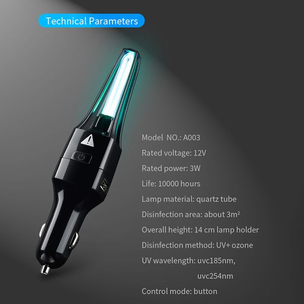 Bulk order Mini 12V Air Purifier Fresh Anion Smart Illumination Car Vehicle ozone meter Cleaner for Home Office Gift