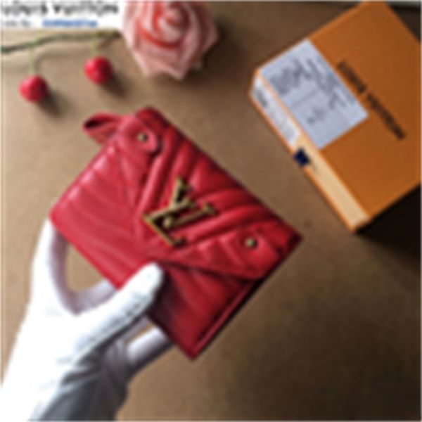 Red Wallets Card Zip Wallet Brand Women Real Leather Long Designer Chain Wallet Pouches Key Luxury Holders Phone Cases M63789 Purse Clutches