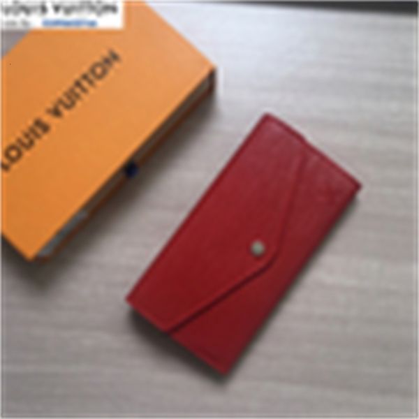 Key Brand Wallets Designer Cases Luxury Wallet M60528 Holders Envelope Wallet Chain Red Pouches Women Card Real Phone Leather Long Purse Clu