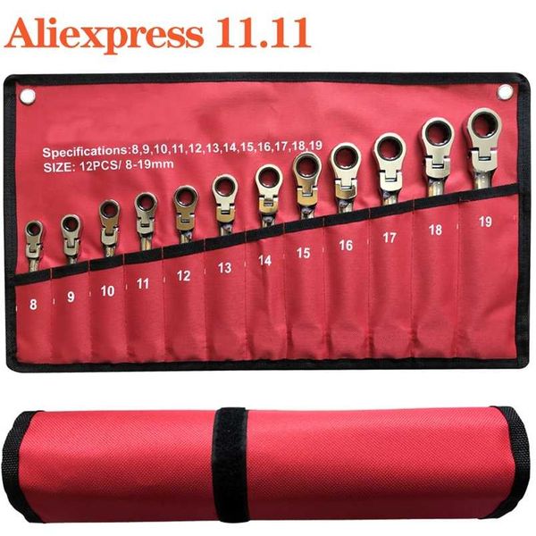 Car Ratchet Wrench Key,Flexible universal key wrench Kit,Hand Tools Socket Spanner.Socket Spanner Kit 211110