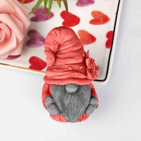 DW0227 PRZY 3D Magician Old man in a hat Soap Molds Mould Silicone Wedding Birthday Candle Mold Clay Resin Moulds 211110