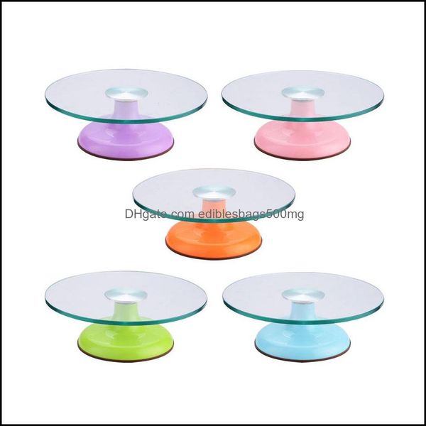 neapolitan pizza dough Pastry Bakeware Kitchen Dining Bar Home & Garden 13 Inch Turntable Glass Rotary Decorating Tools Cake Rotating Stand