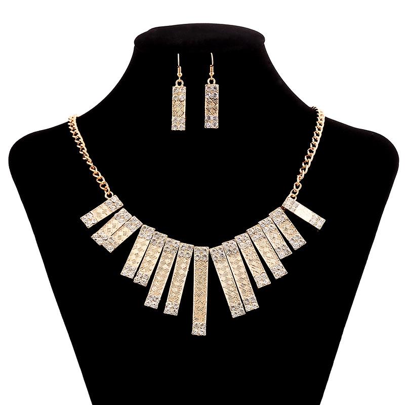 Pendant Necklaces Antique Long And Short Rectangular Strips Choker Necklace Women African Statement Tassel Vintage Pendants Jewelry Gypsy