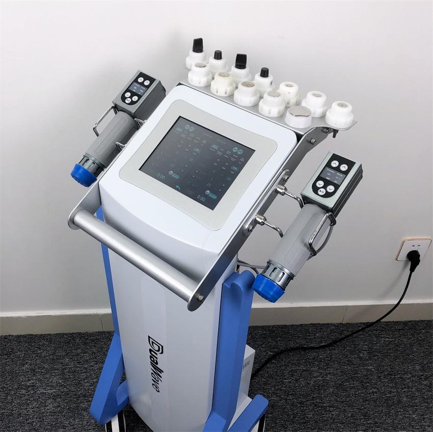 Dual EXtracorporeal shock wave therpay Equipment to Ed treatment Physical shockwave machine for body pain relief