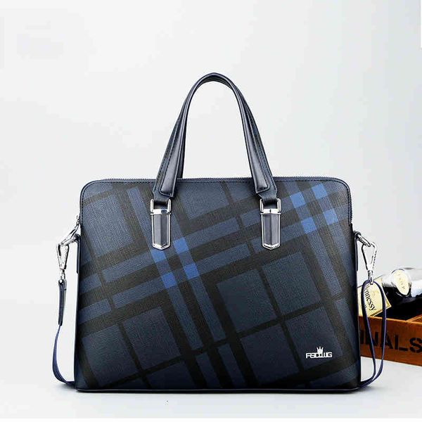 Men&#039;s Laptop Bag Office Plaid Business Casual