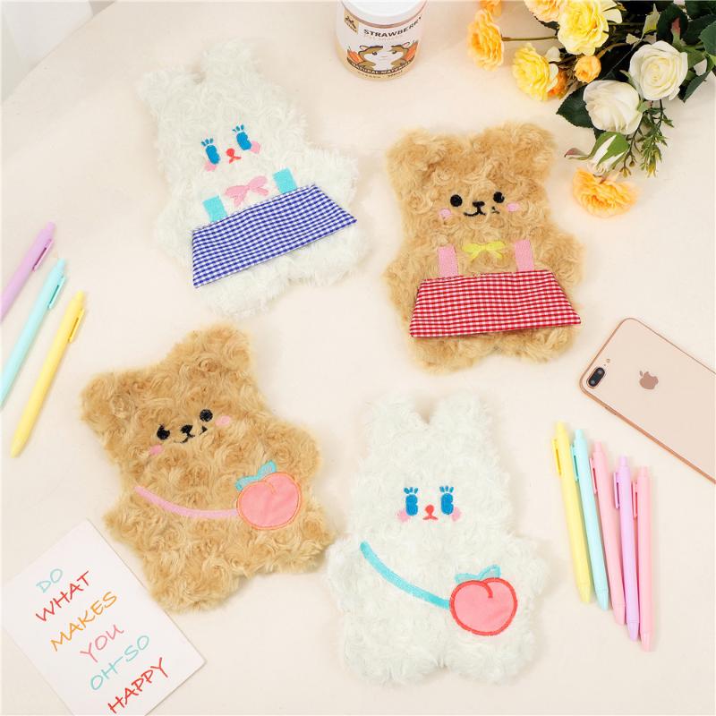 Cosmetic Bags & Cases 2021 Plush Bear Pencil Case Kawaii Korean Fashion Pencilcase School Supplies Pencils Pen Bag Pouch Stationery