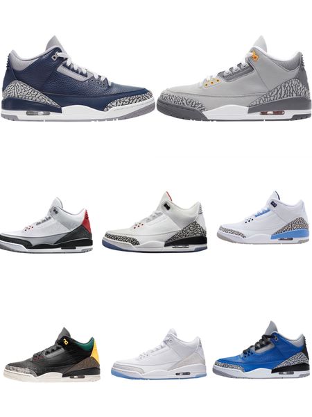 High QualityBasketball Shoes White Cement Men&#039;s shoes Fujiwara Hiroshi North Carolina Blue Girls Casual CoupleSneakers