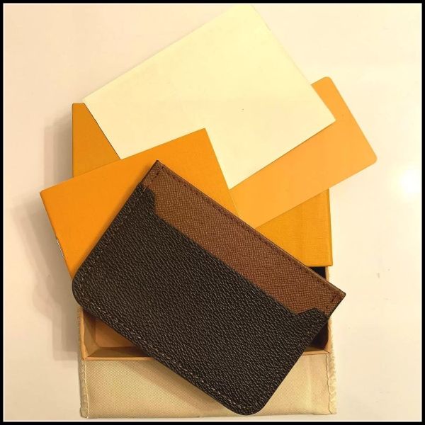 Designers Men Business Card Holders Women Credit Purse Luxurys Leather coin pouch coin purse key mini wallet ID Bags