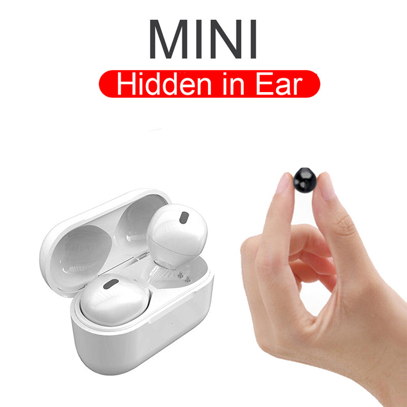 Invisible Earphones Bluetooth Wireless Sleeping Earbud Hidden Headphones Type C Charging Case Mini Earpiece With Mic For Small Ears Samsung Xiaomi H