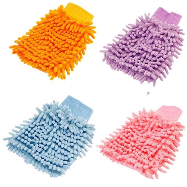 Car Wash Mitt Cleaning Tools Chenille Soft Thick Washing Gloves Moto Auto Detailing Sponge Detail Clean Brush Cloths HY0282