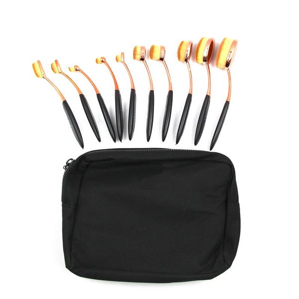 designer makeup brush sets 10 pc Set With Case Superior Women Professional Make Up Brushes