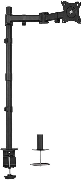 Single Monitor Desk Mount, Extra Tall Fully Adjustable Stand for 1 LCD Screen up to 32 inches, Ultra Wide Screens up to 38 inches, 22 lbs Ca