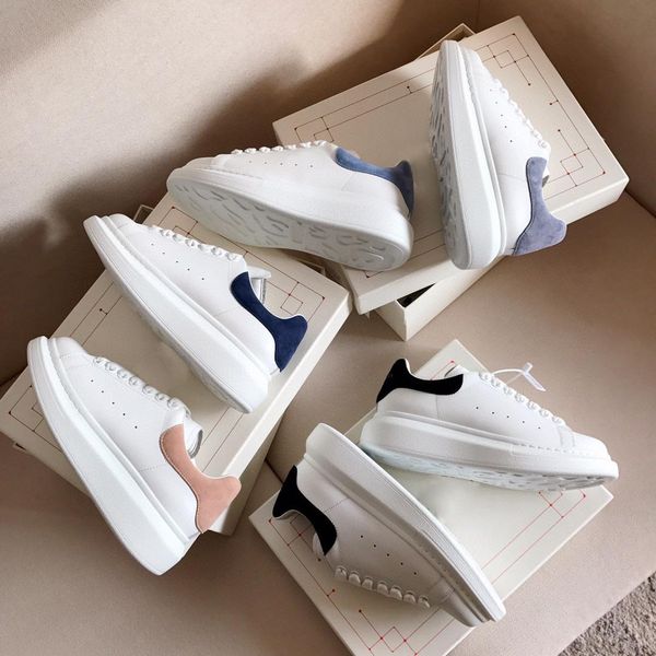 Dress mens designer platform white black ladies leather lace-up sneakers veet suede casual shoes jogging