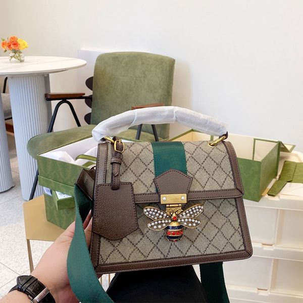 Shoulder Bags Designer High Version 1:1 Cowhide Women&#039;s Handbag Original Hardware Fashion Crossbody Bag Size 25 * 19cm