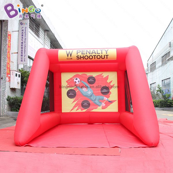 Outdoor Event Advertising 2M Height Inflatable Football Door Inflation Soccer Goal Blow Up Sport Games For Adult Kids Shooting With Air Blow