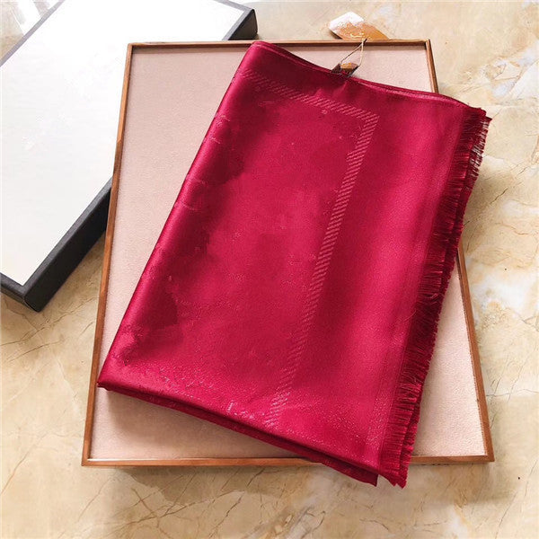 2021 Hot Silk Scarf Fashion Man Womens 4 Seasons Shawl Scarf Scarves Size about 180x70cm with Gift