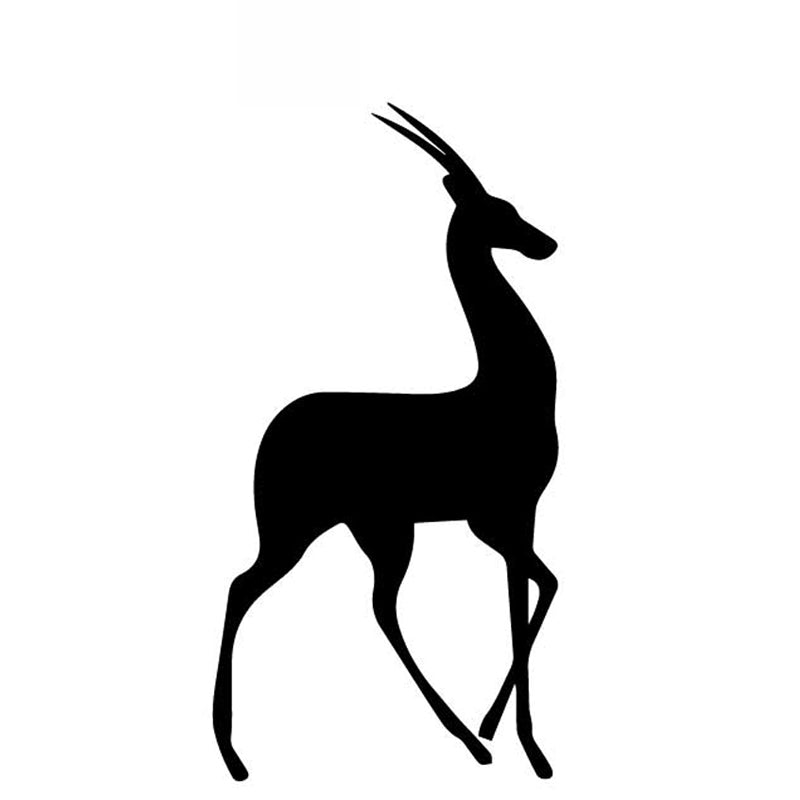 Car Stickers Antelope Pattern Decals Body Decoration Car Stickers Creative Waterproof Sunscreen Black-white,16cm*8cm