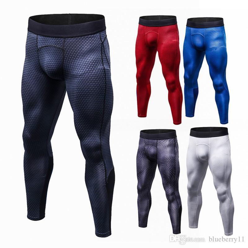 Men&#039;s Pants Leggings Tights Compression Jogger Pantalones Hombre SportTrousers Wicking Sportswear Men Plus Size S-3XL MAB5