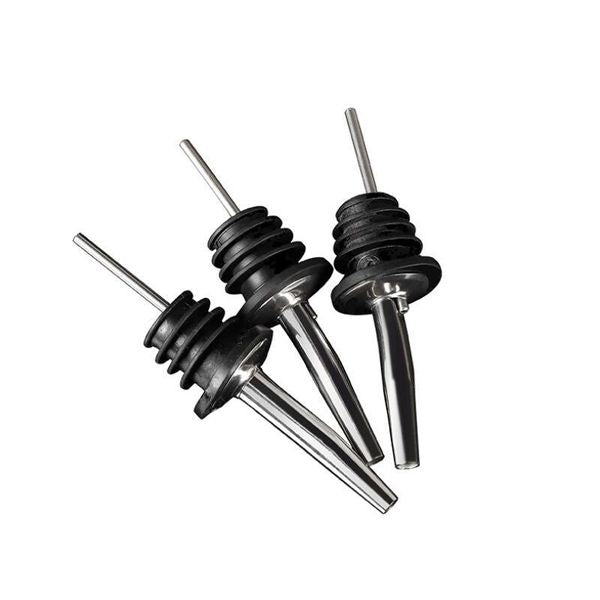 Bar Tools Stainless Steel Pourers Speed Wine Bottle Pourer, Oil and Vinegar Tapered Stopper Spout, Suitable for About 3-4&quot; Mouth RH0454