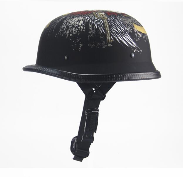 Black retro locomotive half helmet motorcycle riding equipment men and women