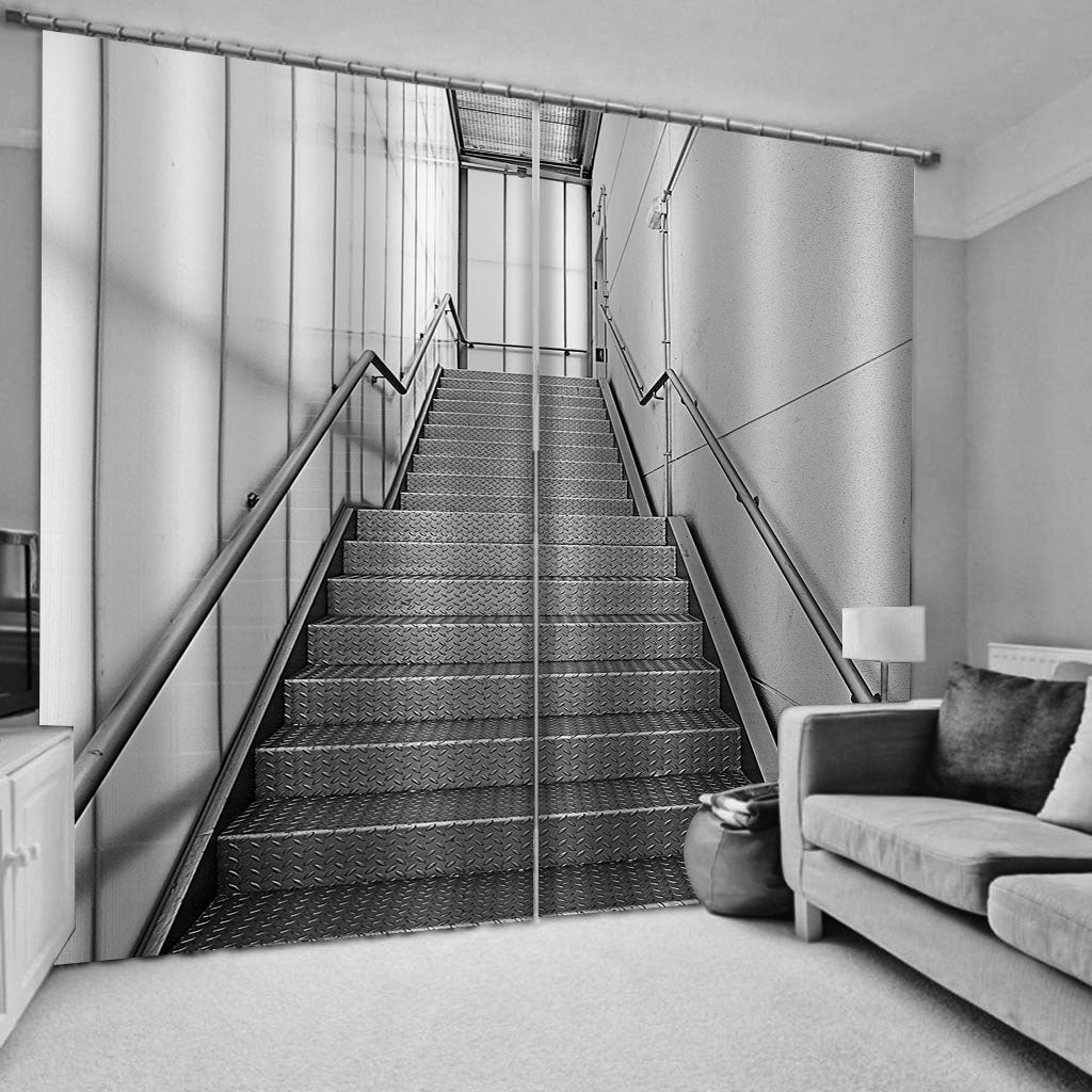 personality curtain stairs curtains 3D Window For Living Room Bedroom Customized size