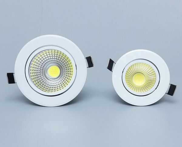 2021 recessed install COB LED ceiling spot light spotlight 5W 7W 10W 12W 15W 18W 24W 30W COB blade radiator aluminum