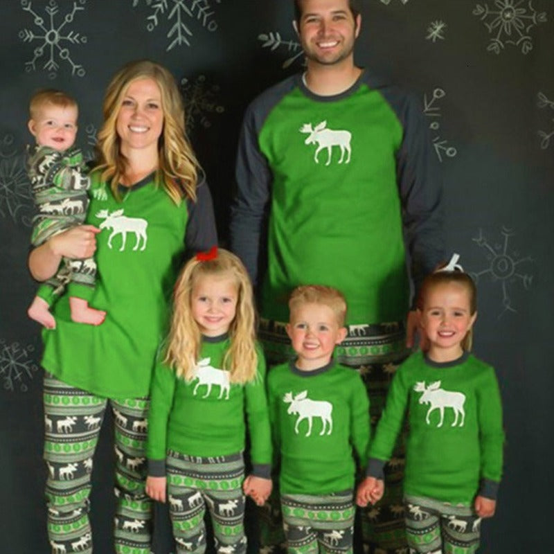 Christmas Pajamas Set Warm Adult Kids Girls Boy Mommy Sleepwear Nightwear Mother Daughter Clothes Matching Family Outfits