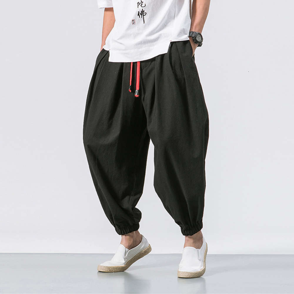 Men&#039;s pants fashion brand baggy knickers corset casual wide leg pants Harlan Leggings