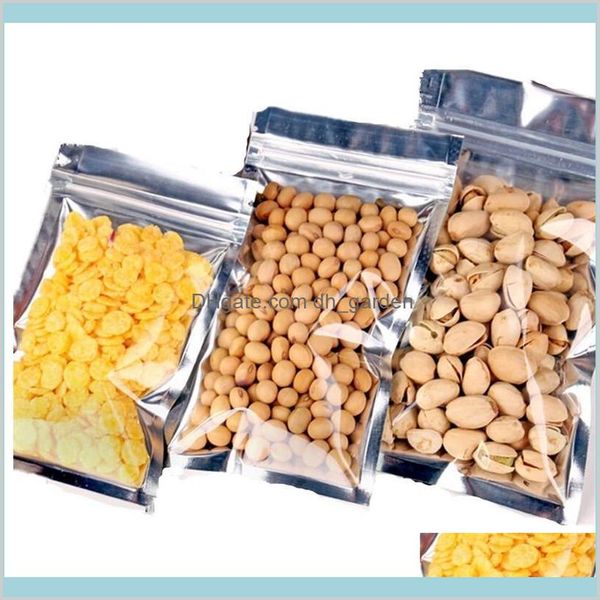 Packing Office School Business Industrial Plastic Aluminum Foil Resealable Zipper Packaging Bag Food Tea Coffee Pouch Smell Proof Self