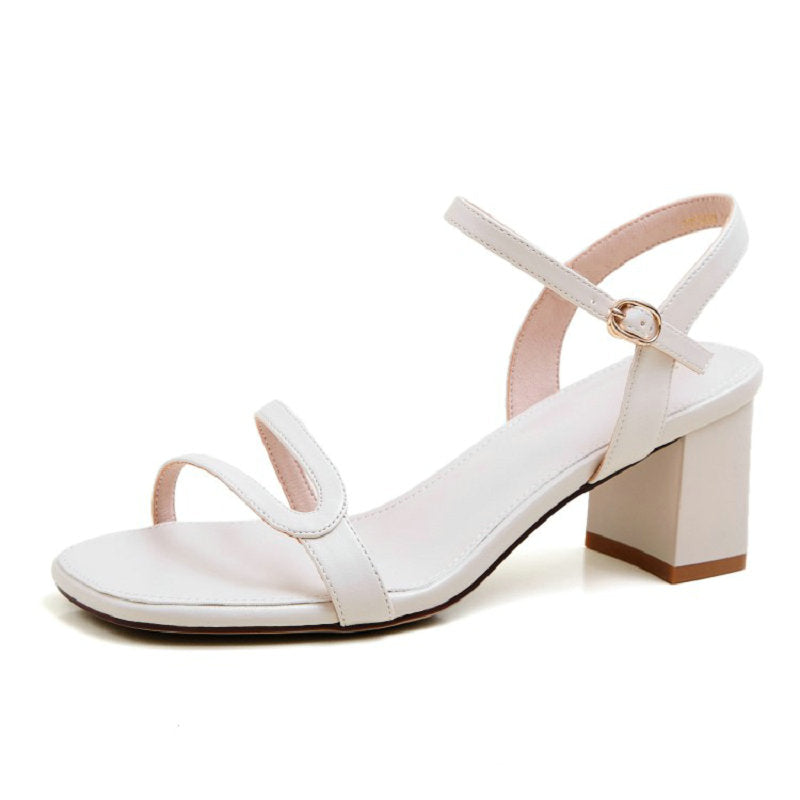 2021high end women&#039;s shoes chunky high heels yellow open toe ladies office dress pumps elegant women sandals 1