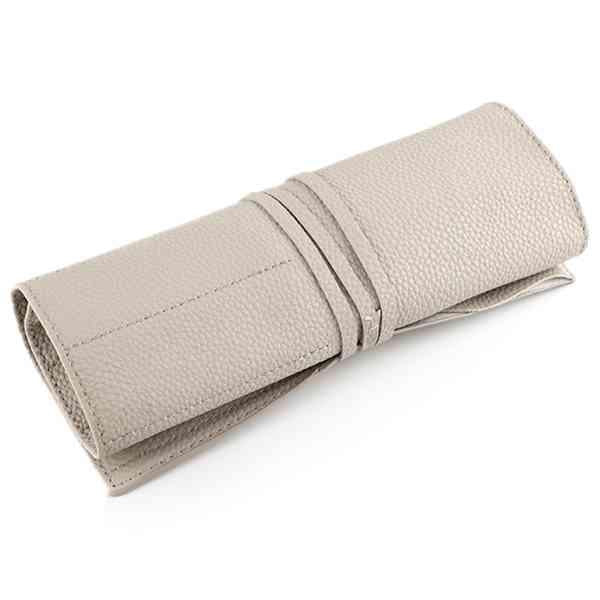 Gray Cosmetic Bag Makeup Brushes Case Portable For Make Up Brush Travel Organizer Rolling Pouch Holder Professional Beauty T Bags & Cases