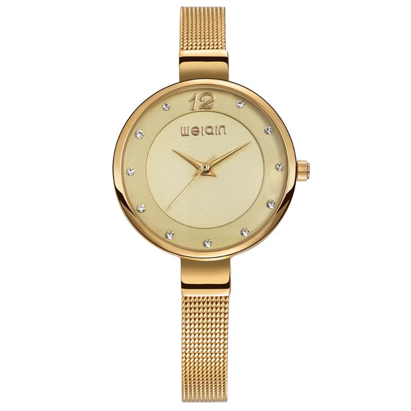 Wristwatches 2021 Listing Fashion Luxury Rhinestone WomenWatch Simple Design Supplement Stainless Steel Strap Waterproof Quartz