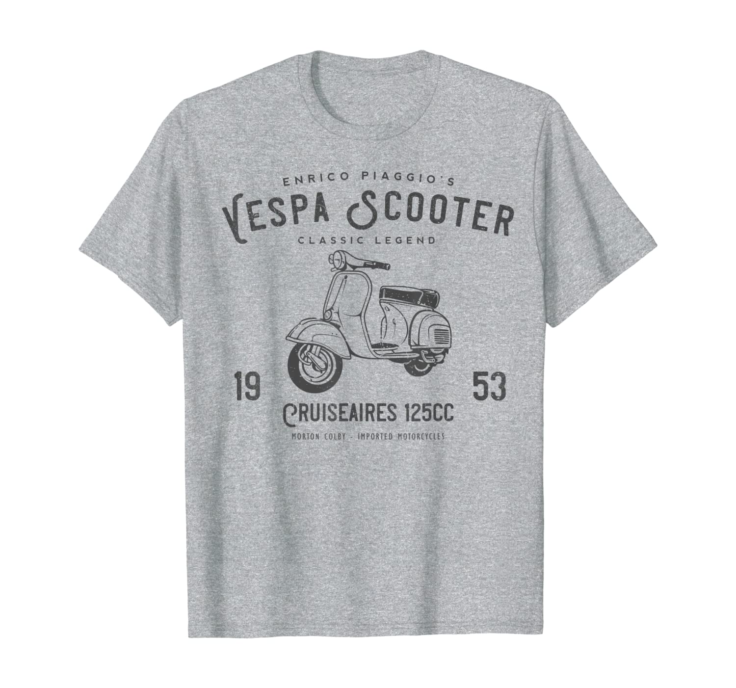 Vintage Piaggio Scooter 1953 125cc T Shirt Original Design