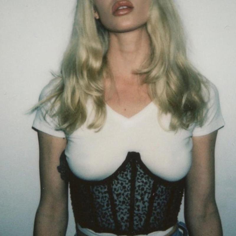 Belts Women Glitter Sequins Wide Waist Belt Shaper Cincher Female Sheer Lace Mesh Corset Underbust Bustiers Tie Bandage Slim Shapewear