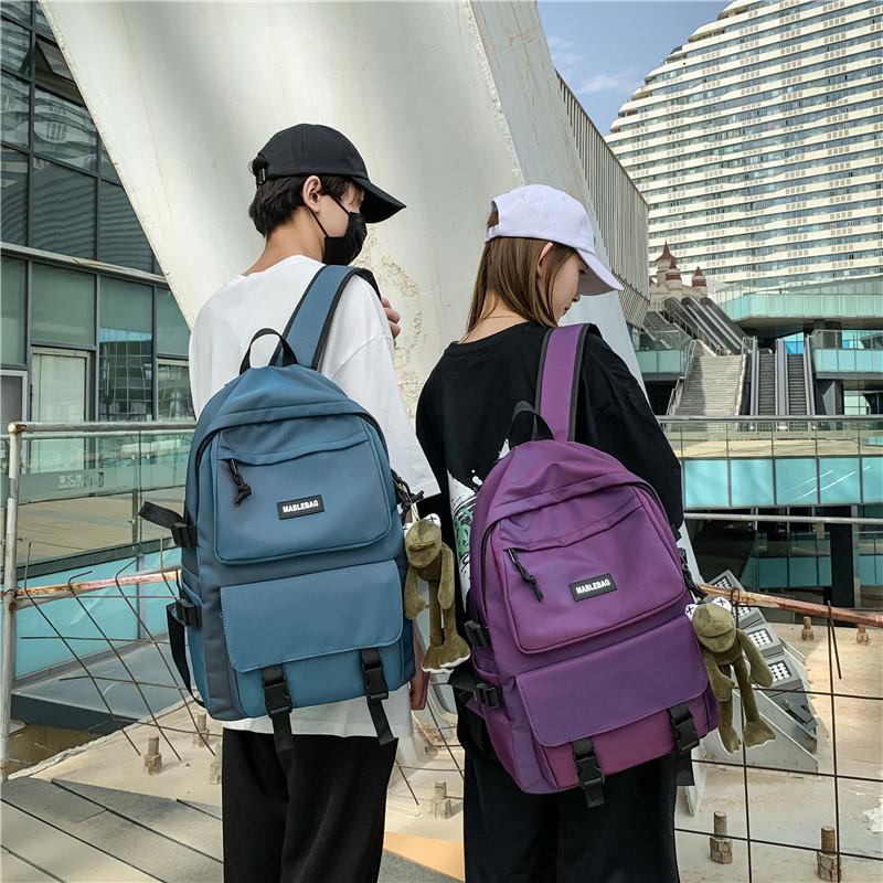 School Bags Nylon Backpack Trend Female Summer Fashion Women Girls Boys Vintage Schoolbags Youth Shoulder