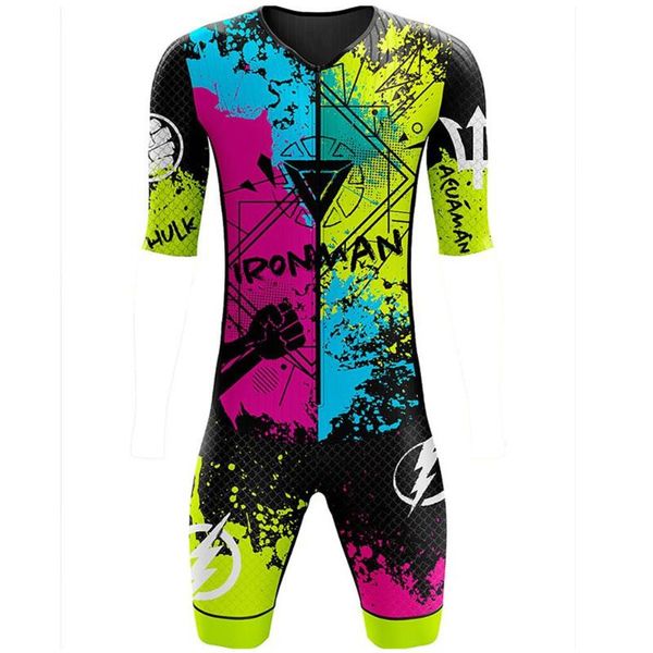 Gym Clothing 2021 Men&#039;s Pro Team Racing Triathlon Suit Bicycle Skinsuit Jumpsuits Short Sleeve Tri Cycling Aero