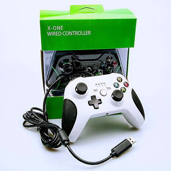 Wired Xbox One Controller Gamepads Precise Thumb Joystick Gamepad for X-BOX Console-PC with Retail Box
