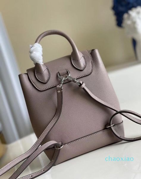 2021 Designer Litchi Grain School Bag Luxury M54573 Genuine Leather Lockme Mini Backpack 7A Top Quality Lady Fahion Calfskin Bags