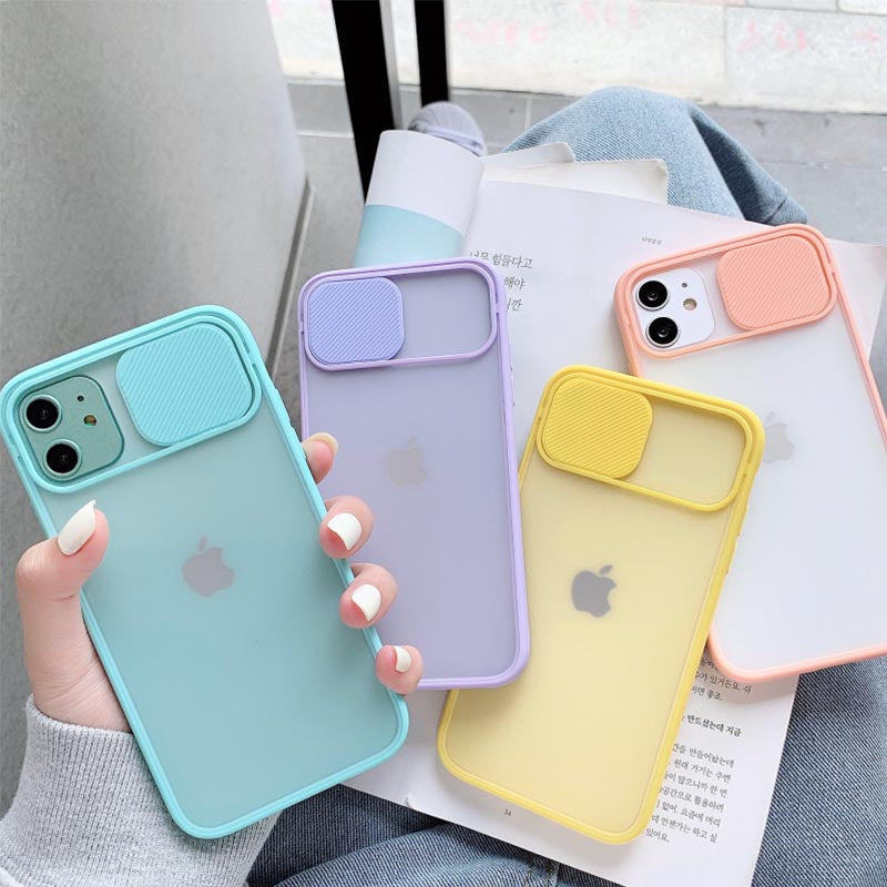 Camera Lens Protection Phone Cases on For iPhone 11 12 Pro Max 8 7 6 6s Plus Xr XsMax X Xs SE2020 12Color Candy Soft Back Cover