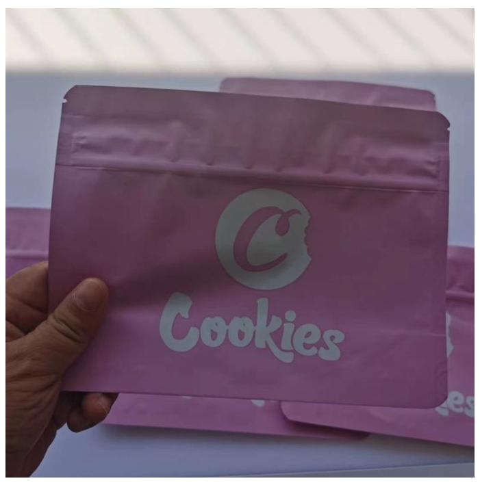 Newest Cookies Pound mylar Zipper Bag 16OZ pink big bags PROOF Packaging Bag Cookies Pound Package 420 Dry Herb Flowers bag free DHL Fufr