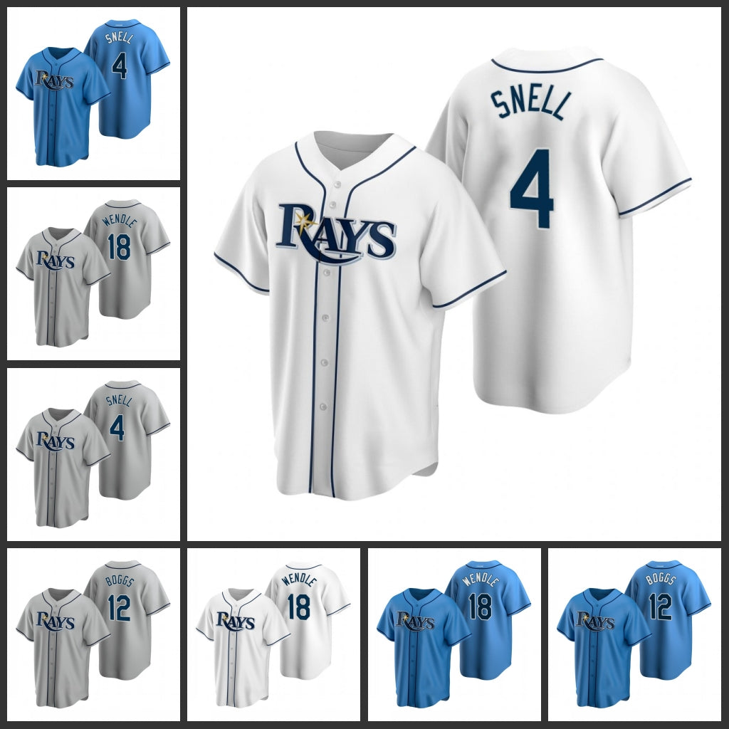 Tampa&#13;Bay&#13;Rays&#13;Men Blake Snell Joey Wendle Wade Boggs Women Youth Jersey