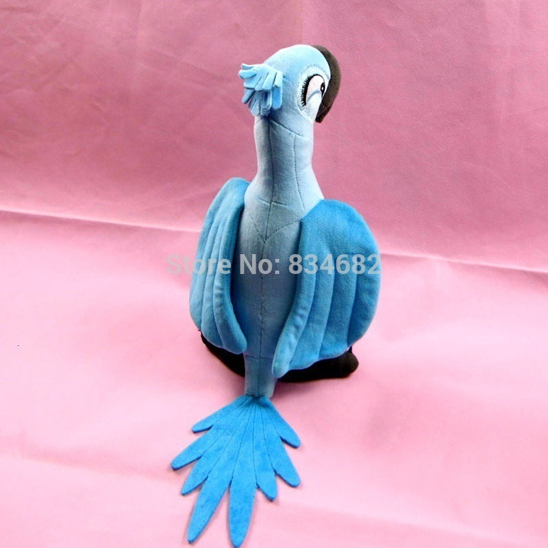Movies TV toy J.G Chen 2pcs-lot 30CM New Rio 2 Movie Cartoon Toys Blue Parrot Blu & Jewel Bird Dolls Christmas Gifts For Kids Plush Q1219