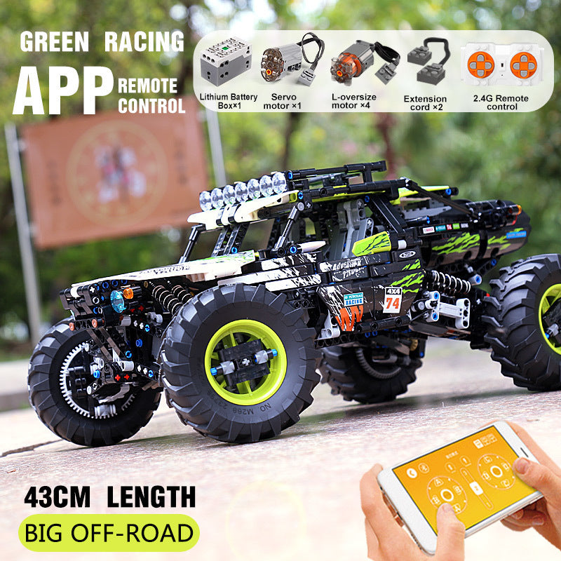 Yeshin APP Technic Compatible With MOC-19517 4WD RC Buggy Car Model Building Blocks Bricks Kids Christmas Toys Gifts Q1214