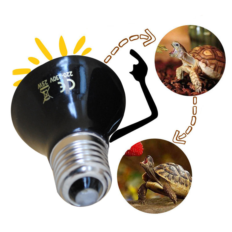 25-50-75-100W Crawling Heating lamp bulb ceramic radiator non-damaging matt infrared heating lamp Coop Lizard Aquarium