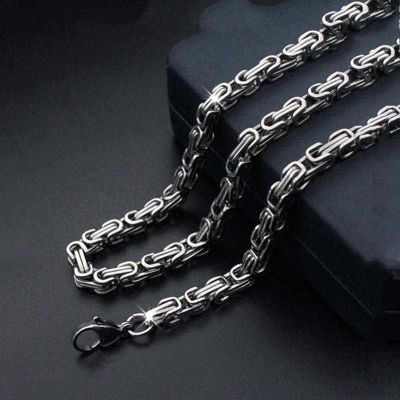 5mm 7mm Stainless Steel Silver Color Tone Twisted Rope Mix Chain Necklace For Jewellery Making Men Women Jewelry Chains