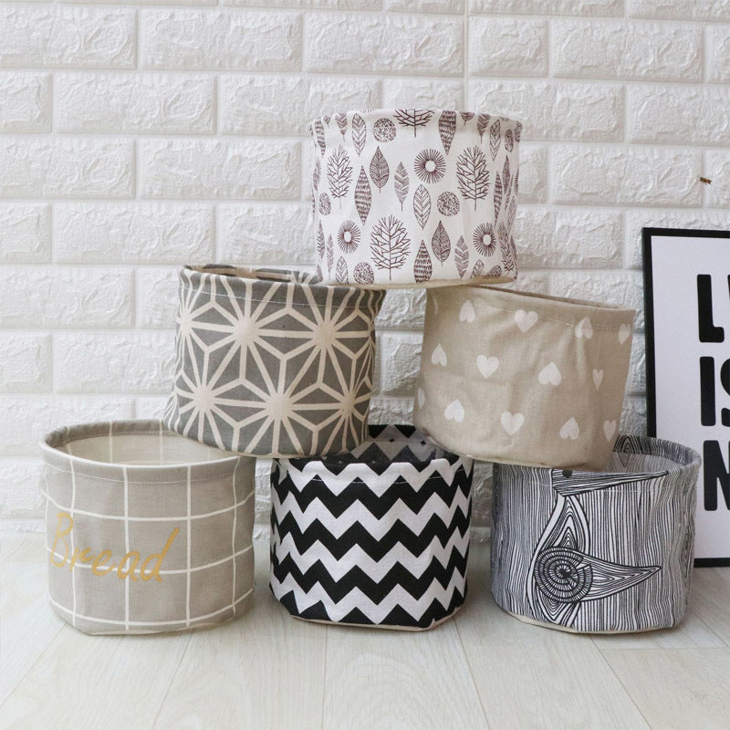 small Laundry Basket For Toy Cartoon Storage Barrel Dirty Clothes Sundries Household Organizers Storage Basket folding bag