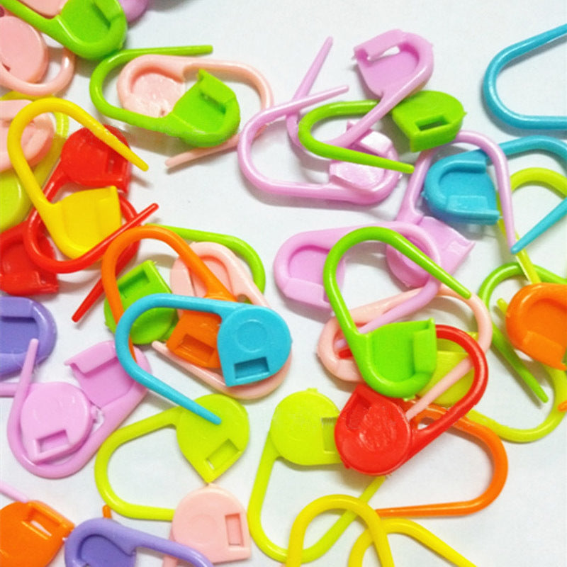 22mm 50Pcs Buckle Needle Knit Dedicated Locking Stitch Marker Sewing Accessories Plastic Safty Pins DIY Weaving Tools Baby Yarn