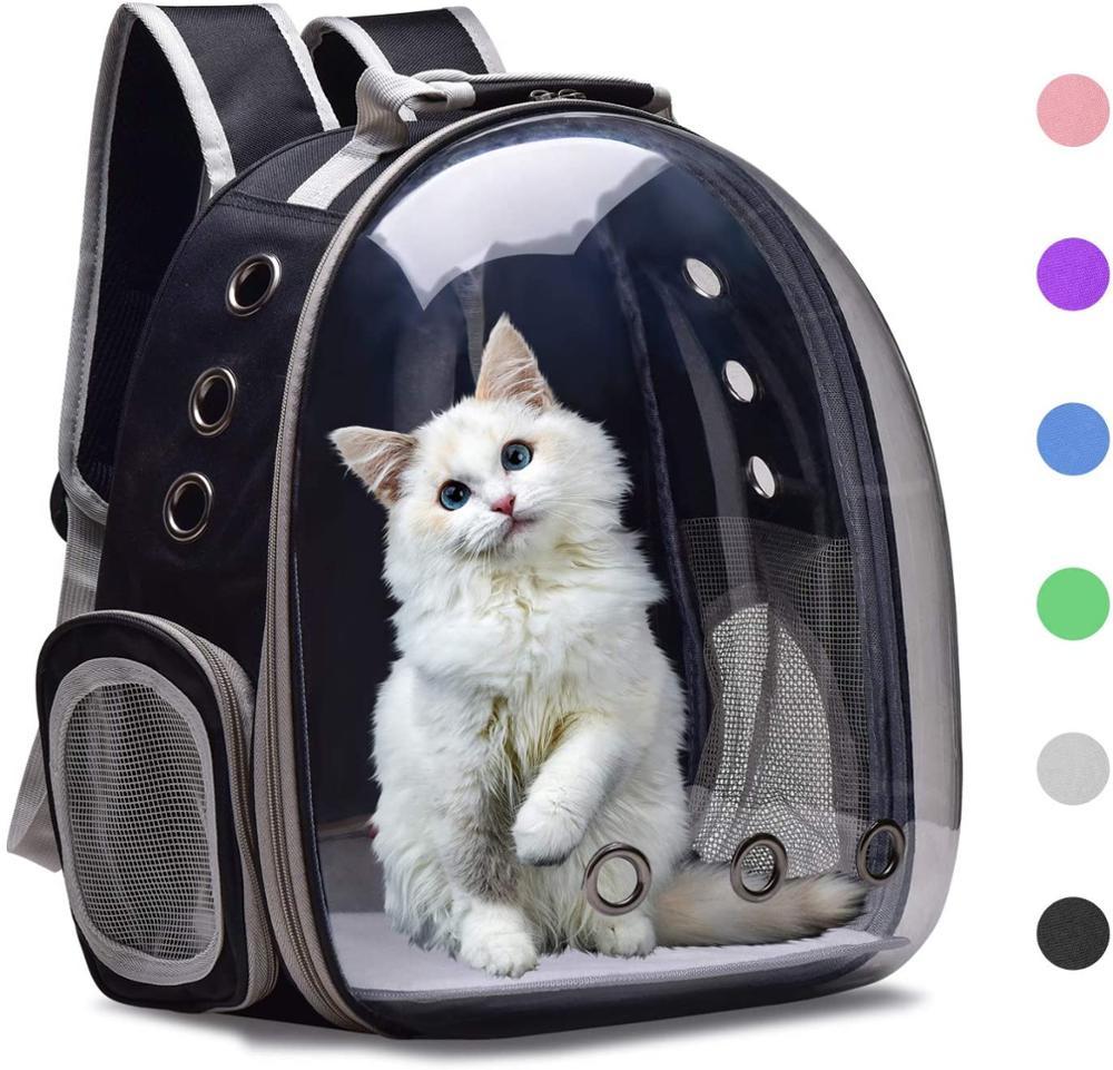 Cat Carrier Bubble Bag Breathable Transparent Puppy Cat Backpack Travel Space Capsule Cage Pet Transport Bag Carrying For Cat